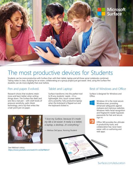 The most productive devices for Students