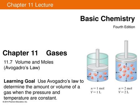 Basic Chemistry Chapter 11 Gases Chapter 11 Lecture