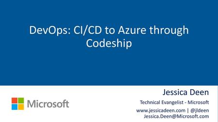 DevOps: CI/CD to Azure through Codeship