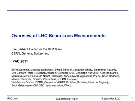 Overview of LHC Beam Loss Measurements