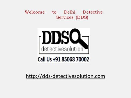 Detective Agency in Delhi India - Best Investigation Services