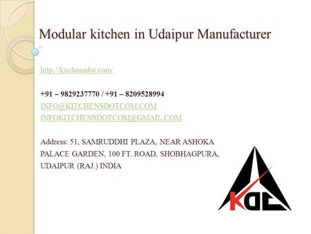 Modular kitchen in Udaipur Manufacturer  +91 – / +91 –