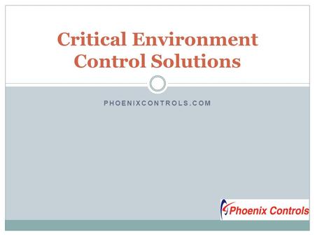 Critical Environment Control Solutions 