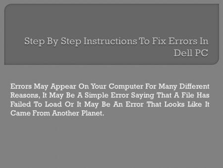 Learn To Fix Errors On Dell PC. We are a third-party service provider for Dell users in Nederland. Call us on 31-20-798-9554. 

Website: https://www.dell.supportnetherlands.com