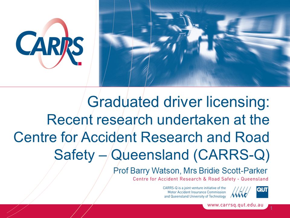 CENTRE FOR ACCIDENT RESEARCH AND ROAD SAFETY – topic of research