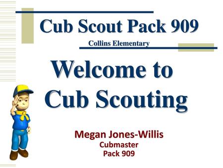 Welcome to Cub Scouting
