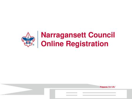 Narragansett Council Online Registration