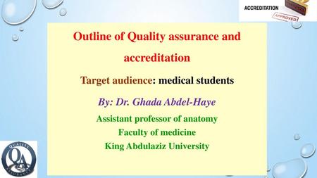 Outline of Quality assurance and accreditation