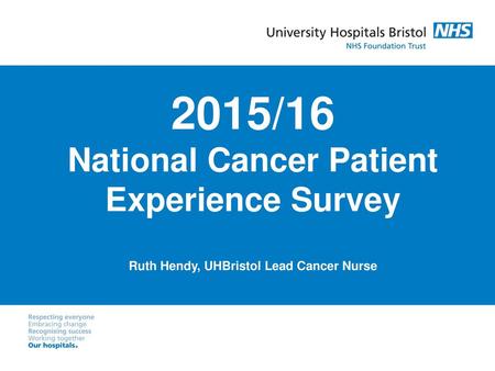 2015/16 National Cancer Patient Experience Survey