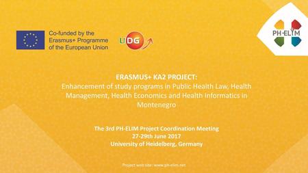 Enhancement of study programs in Public Health Law, Health