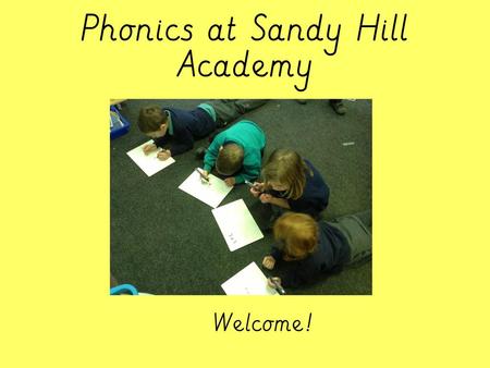Phonics at Sandy Hill Academy