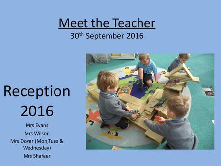 Meet the Teacher 30th September 2016