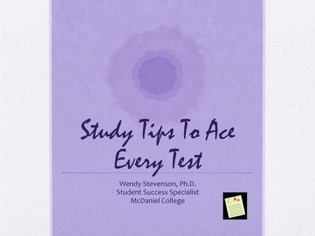 Study Tips To Ace Every Test