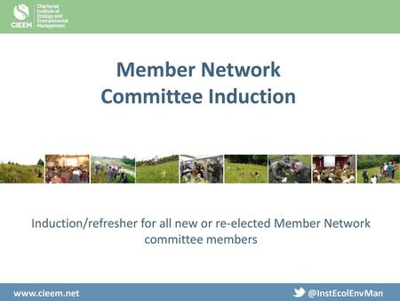 Member Network Committee Induction