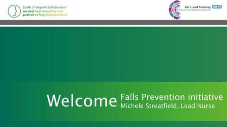 Welcome Falls Prevention initiative Main title slide page