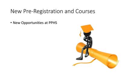 New Pre-Registration and Courses