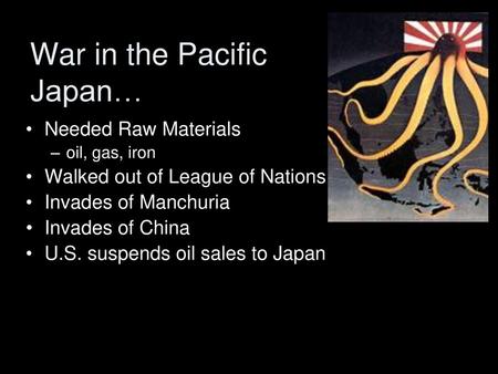 War in the Pacific Japan…