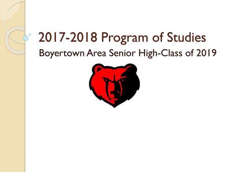 Boyertown Area Senior High-Class of 2019