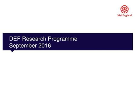 DEF Research Programme September 2016