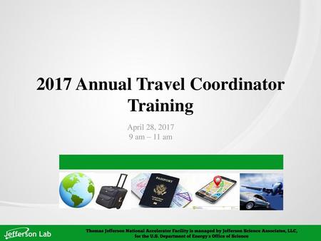 2017 Annual Travel Coordinator Training