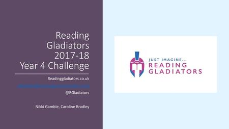 Reading Gladiators Year 4 Challenge