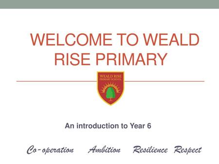 Welcome to Weald Rise Primary