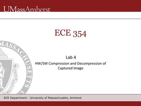 Lab 4 HW/SW Compression and Decompression of Captured Image