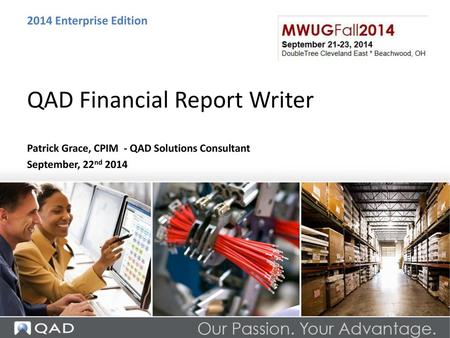 QAD Financial Report Writer