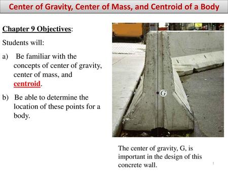 Center of Gravity, Center of Mass, and Centroid of a Body