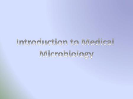 Introduction to Medical