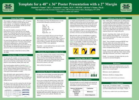 Template for a 48” x 36” Poster Presentation with a 2” Margin