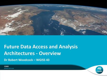 Future Data Access and Analysis Architectures - Overview