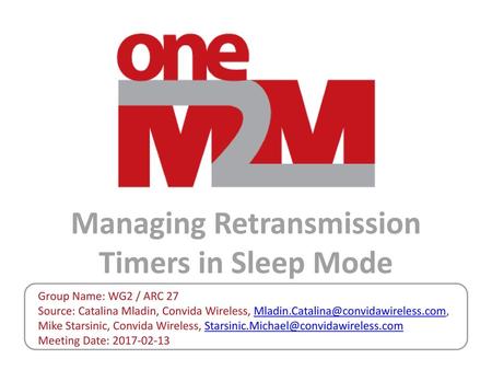 Managing Retransmission Timers in Sleep Mode