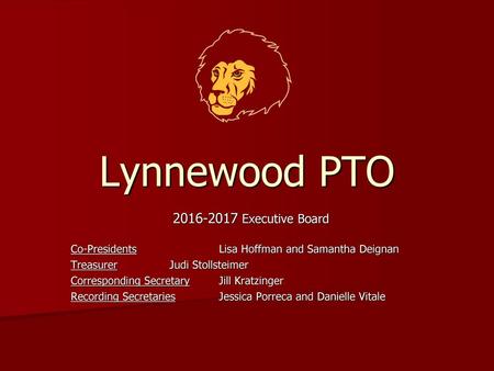 Lynnewood PTO Executive Board