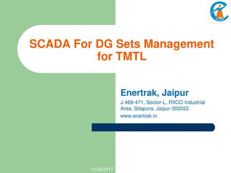 SCADA For DG Sets Management for TMTL