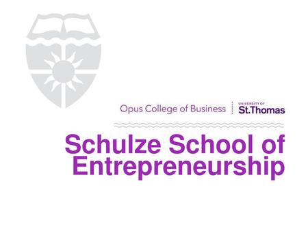 Schulze School of Entrepreneurship