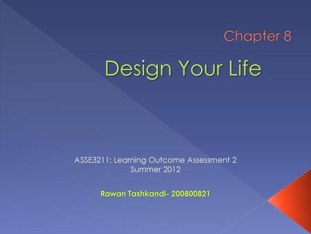 ASSE3211: Learning Outcome Assessment 2