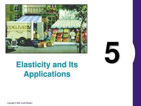 Elasticity and Its Applications