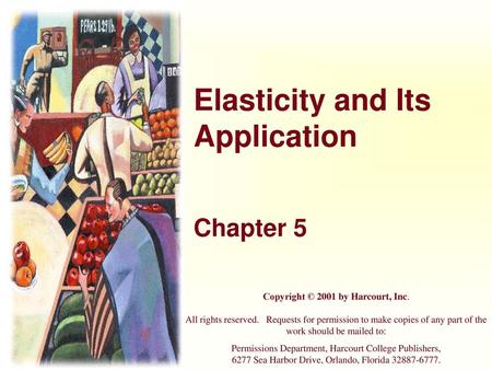 Elasticity and Its Application
