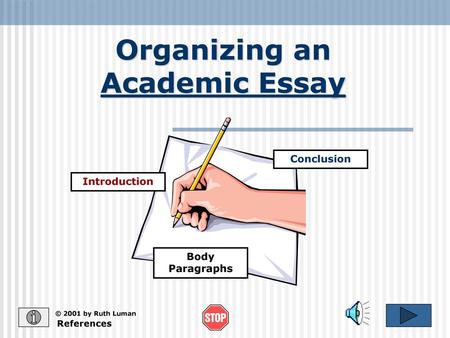 Organizing an Academic Essay