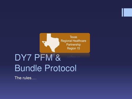 DY7 PFM & Bundle Protocol