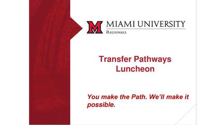 Transfer Pathways Luncheon