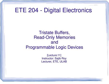 ETE Digital Electronics