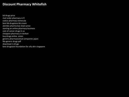 Discount Pharmacy Whitefish