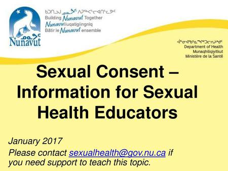 Sexual Consent – Information for Sexual Health Educators