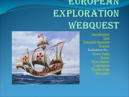 European Exploration WebQuest