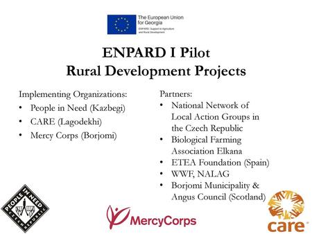 ENPARD I Pilot Rural Development Projects
