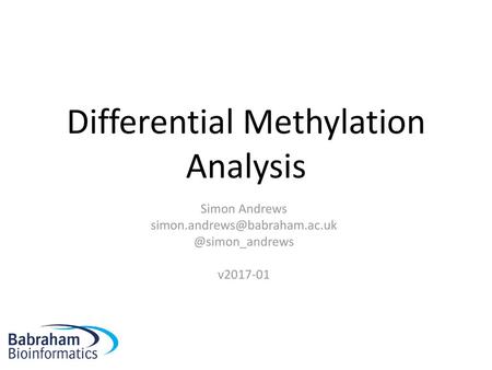 Differential Methylation Analysis