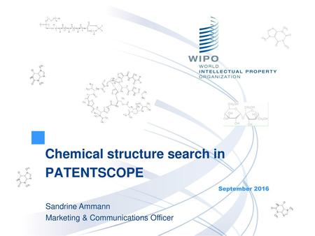 Chemical structure search in PATENTSCOPE