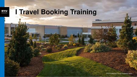 I Travel Booking Training